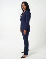 Single button women's blazer - Navy