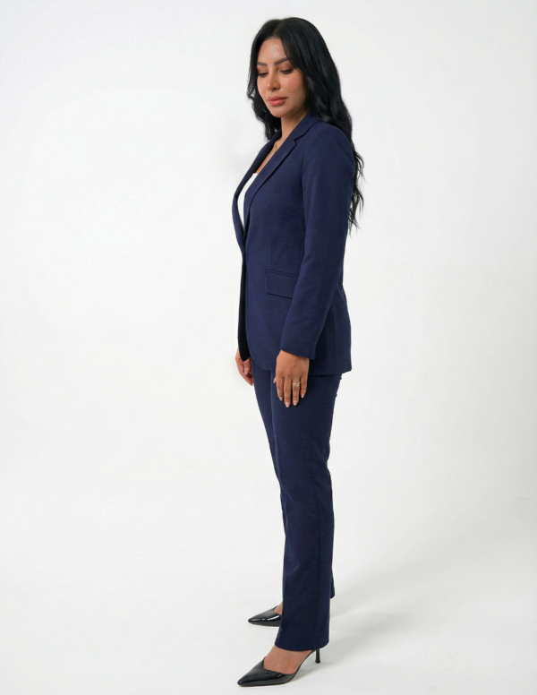 Single button women's blazer - Navy