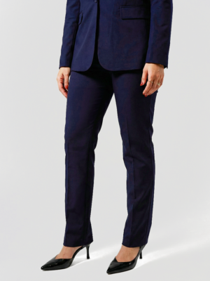 Regular women's suit trousers - Navy