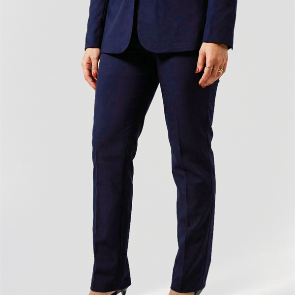 Regular women's suit trousers - Navy