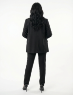 Single button women's blazer -  Black