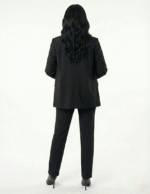 Regular women's suit trousers - Black