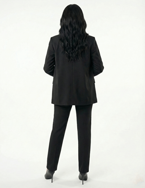 Regular women's suit trousers - Black