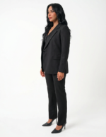 Single button women's blazer -  Black