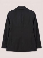 Single button women's blazer - Black