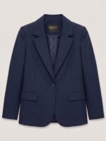 Single button women's blazer - Navy