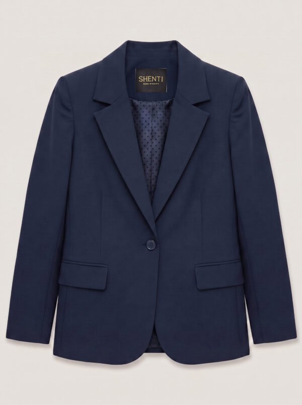 Single button women's blazer - Navy