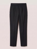 Regular women's suit trousers -  Black