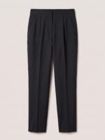 Regular women's suit trousers -  Black