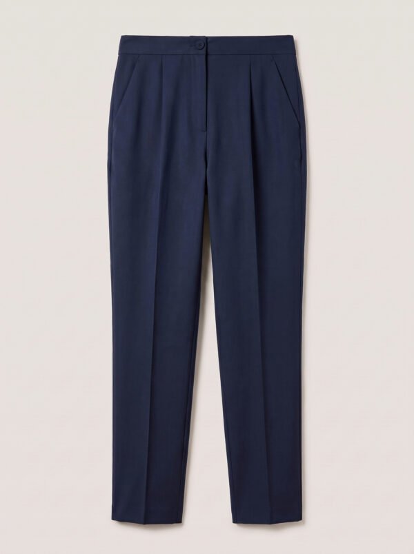 Regular women's suit trousers - Navy